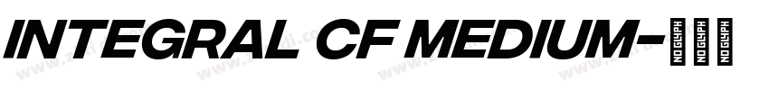Integral CF Medium字体转换